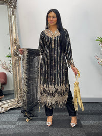 Payal - cutdana - Black