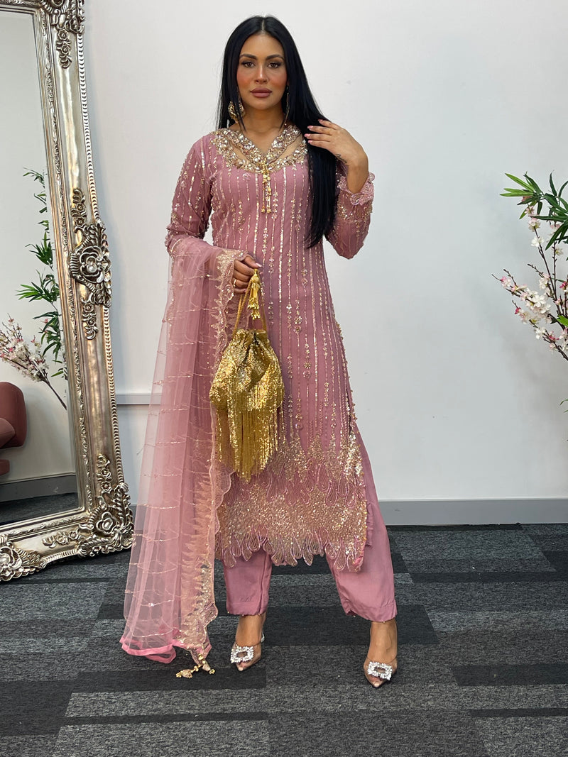 Payal - cutdana - pink
