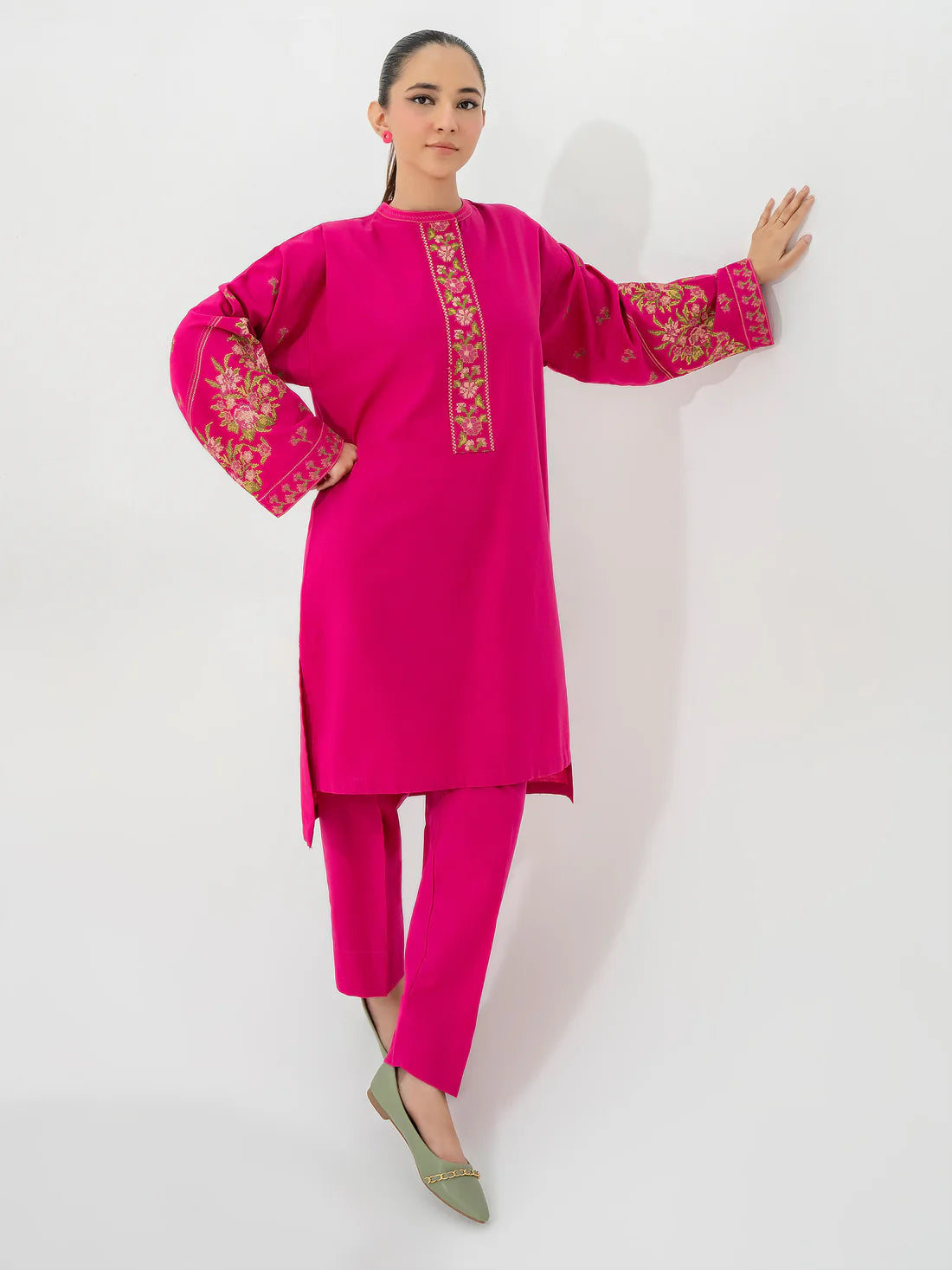 Limelight Original - 2 Piece Khaddar Suit-Embroidered