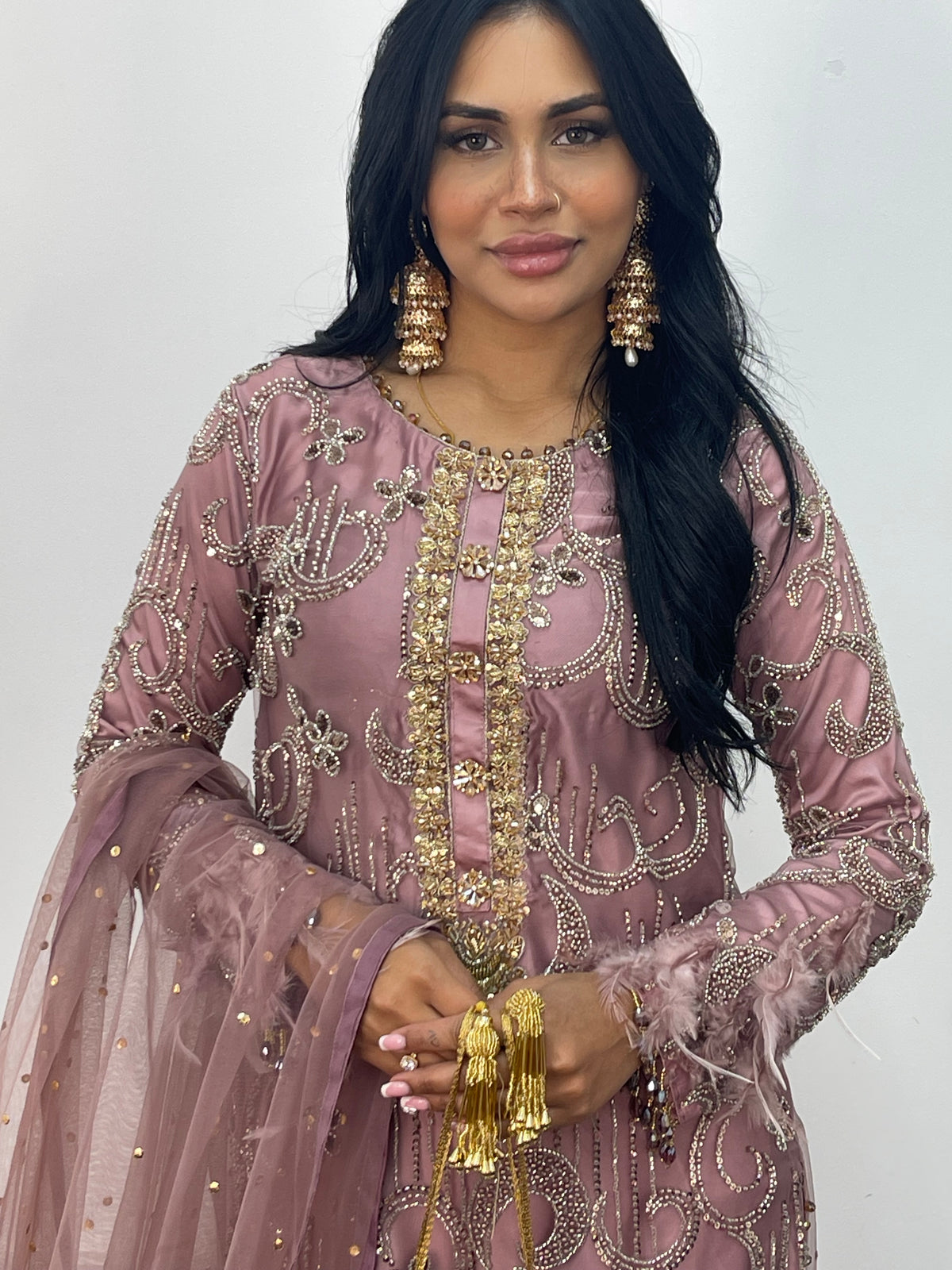 Mala - cutdana - lilac pink - A