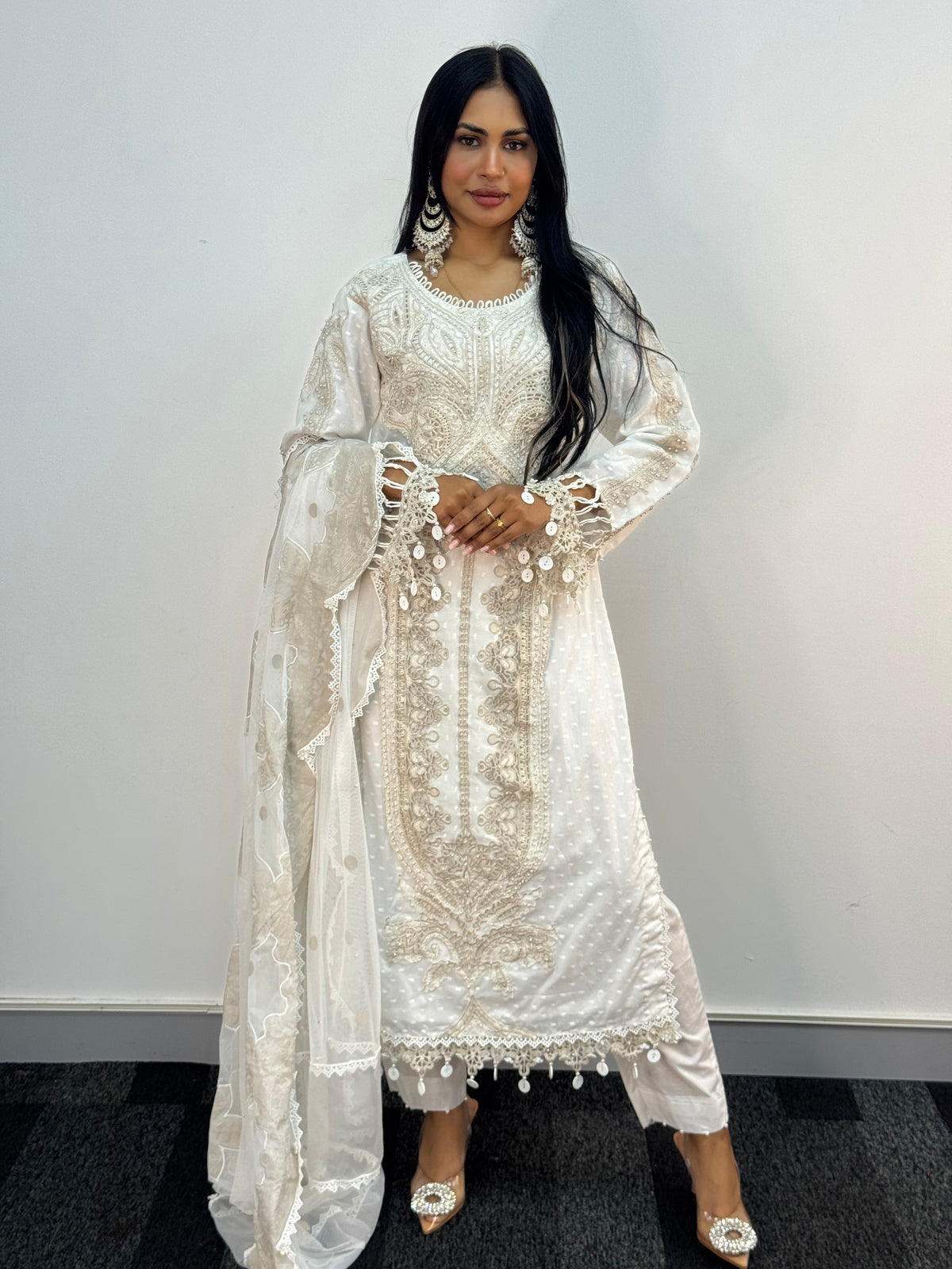 Maria B Luxury Lawn - 2026 - White