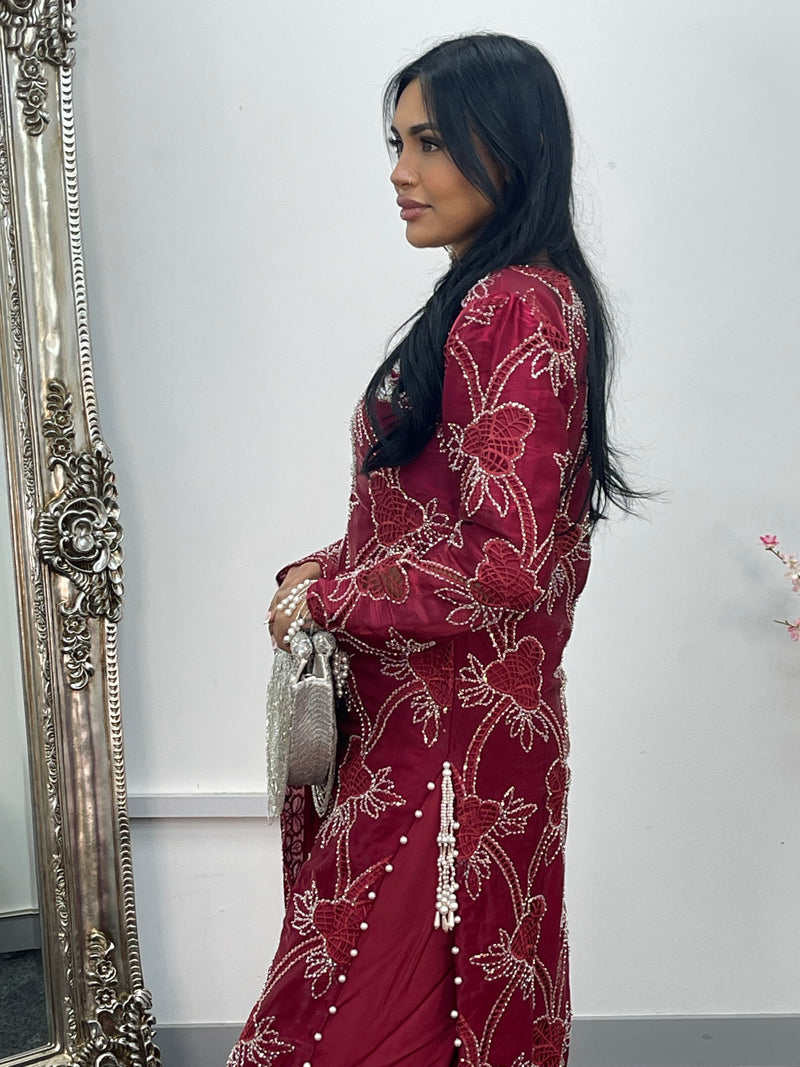 Kangan - cutdana - Maroon - Y