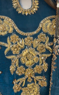 Parwana - Teal - Cutdana
