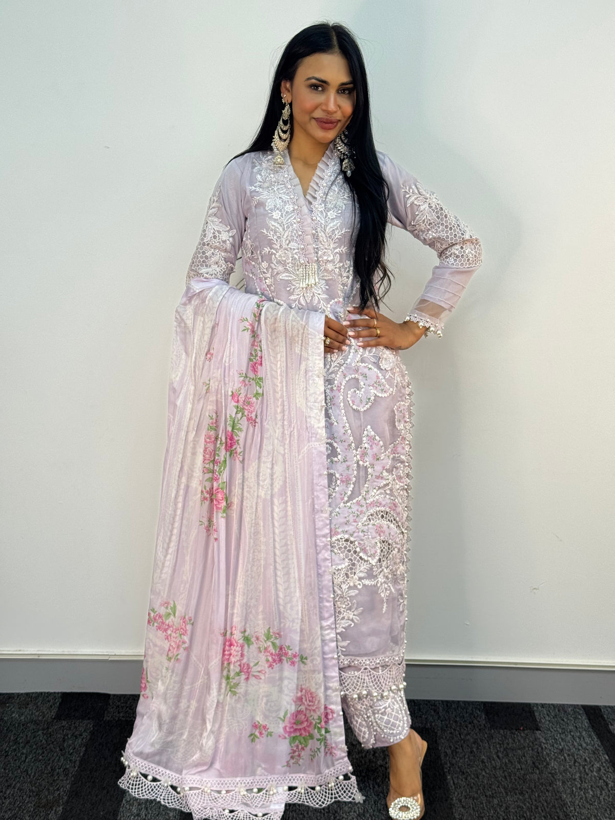 Maria B Luxury Lawn - 2026 - Lilac