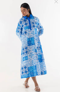Original Sana Safinaz - Blue Printed Dress