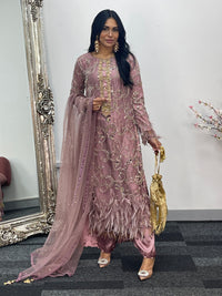 Mala - cutdana - lilac pink - A