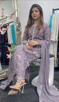 (Preorder 4 weeks) Diya - Lacy Crochet - Lilac