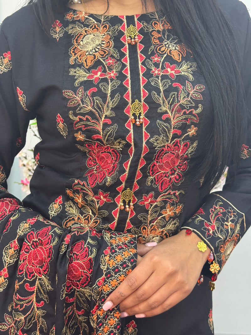 Black Multi Karandi -S
