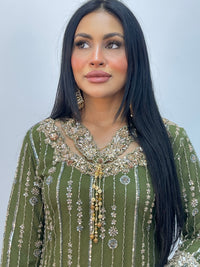 Payal - cutdana - Green