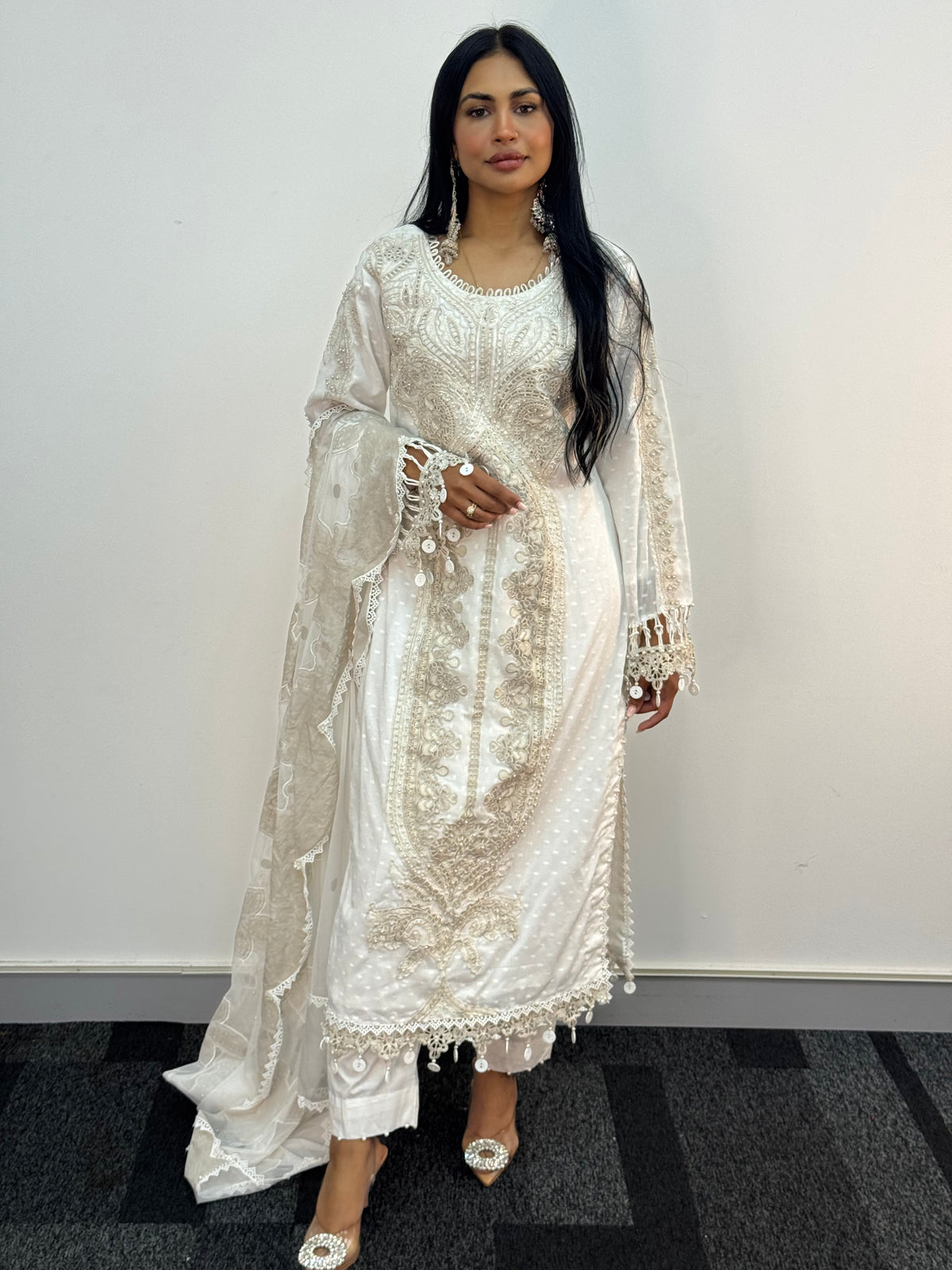 Maria B Luxury Lawn - 2026 - White