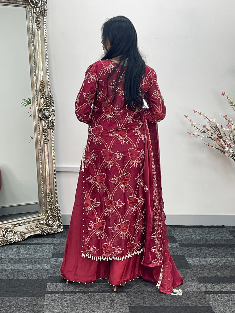 Kangan - cutdana - Maroon - Y