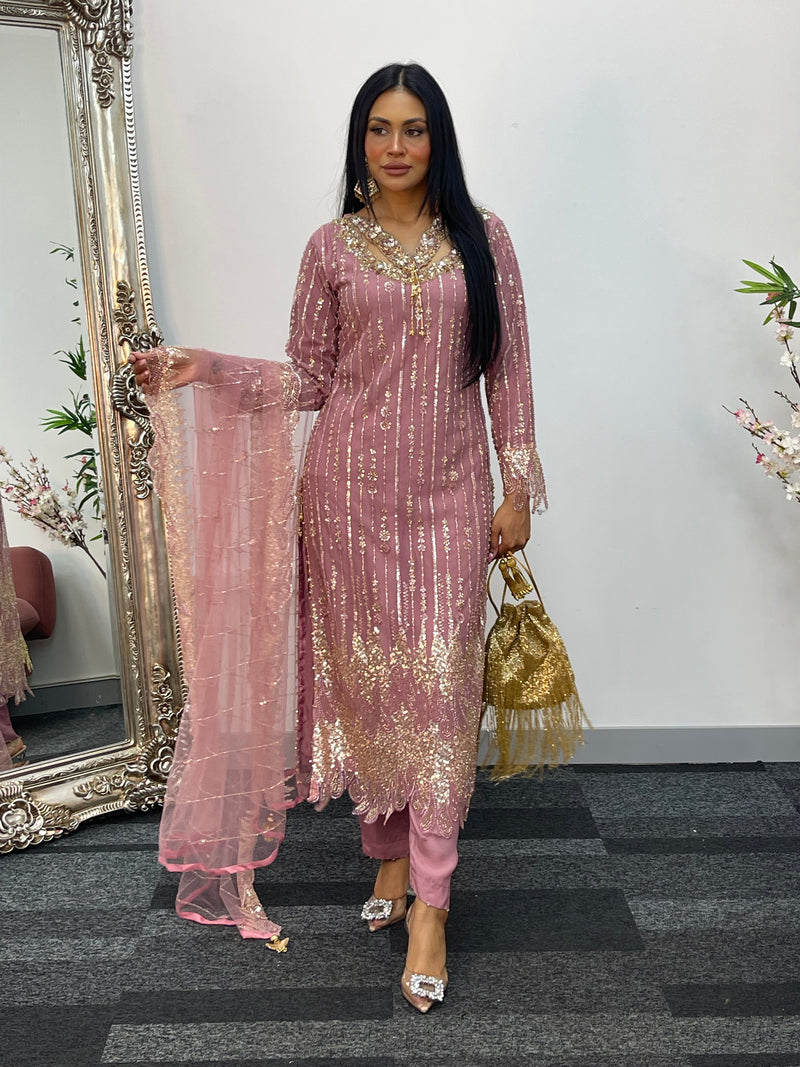 Payal - cutdana - pink
