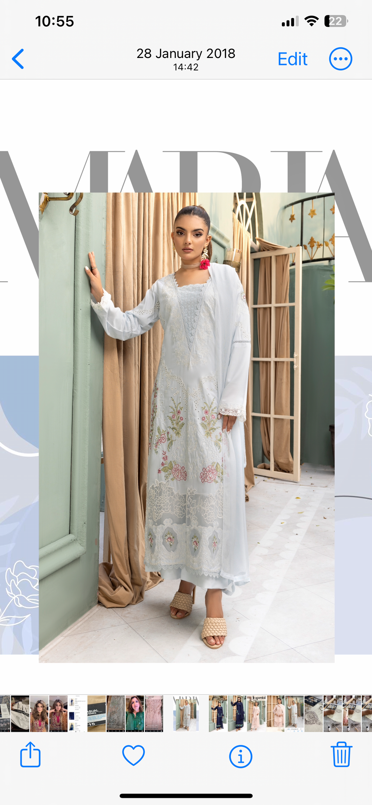 Linen - Embroidered - Winter- ANU