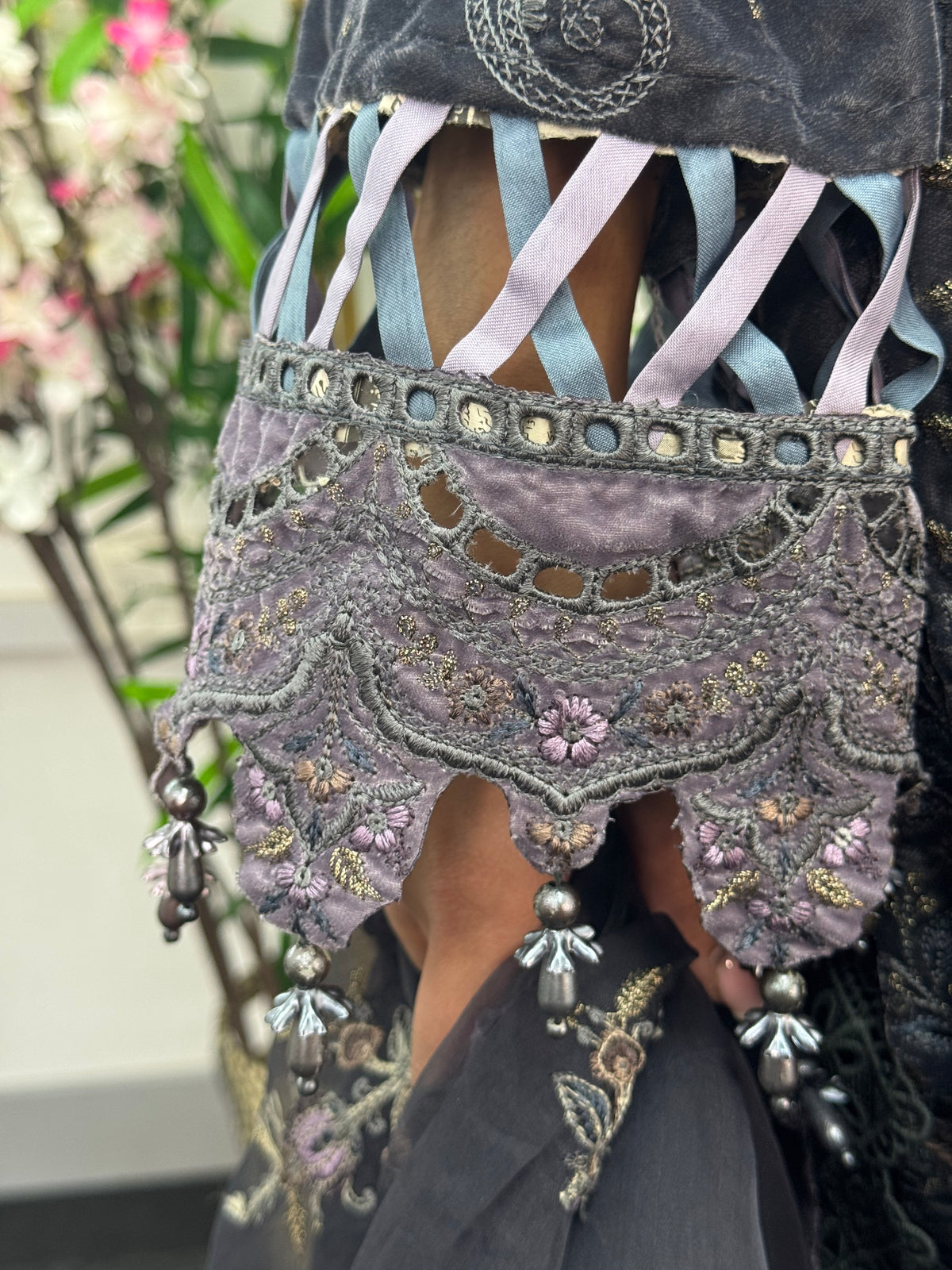 Maria B Luxury Velvet - Gray Purple -