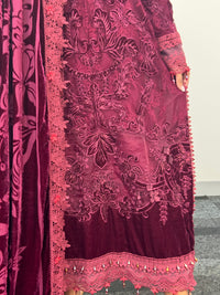 Maria B Luxury Velvet - Maroon -