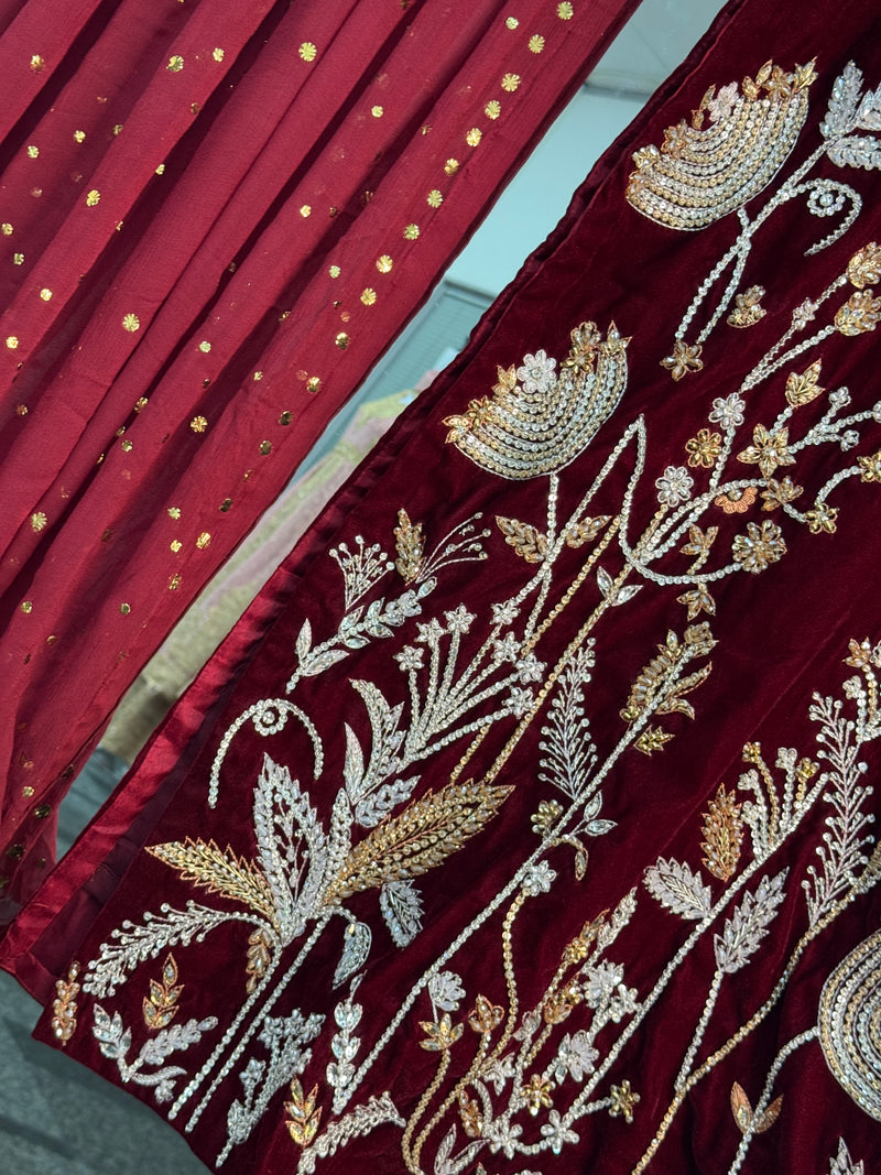 (Preorder 4 weeks) Ayeza - Velvet Maroon