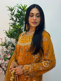 Siyara  - cutdana - Mustard