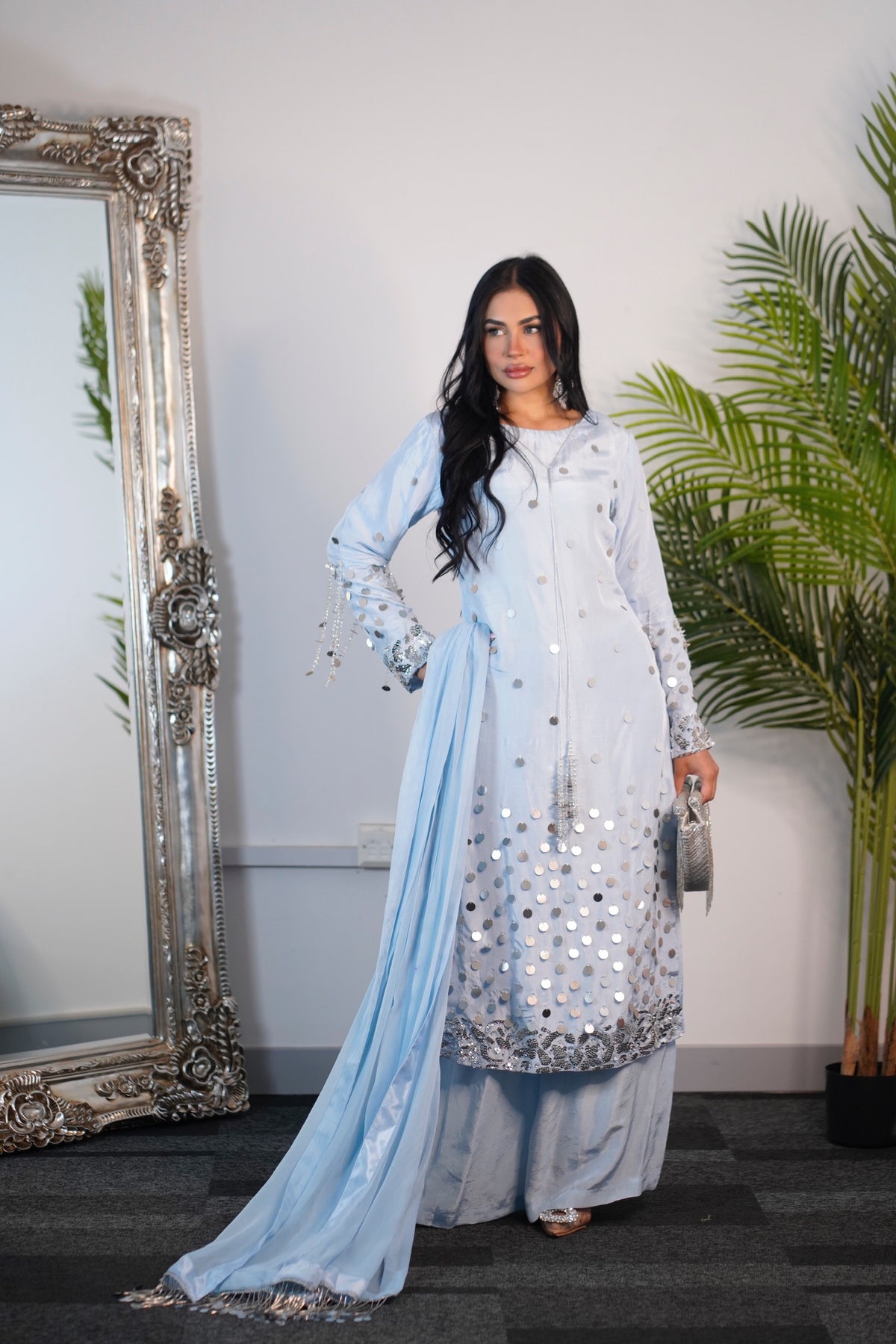 Afshan - sky blue