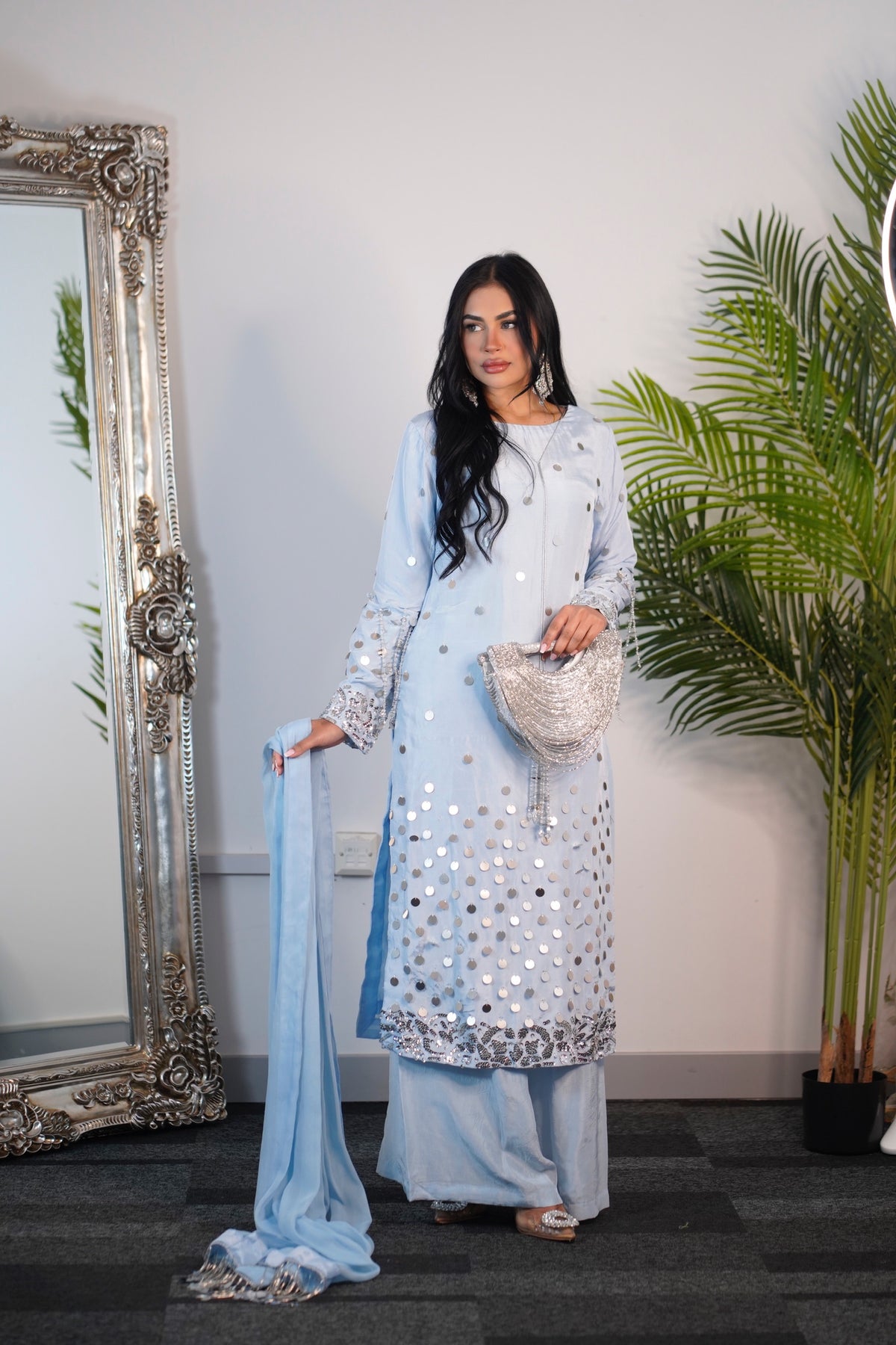 Afshan - sky blue