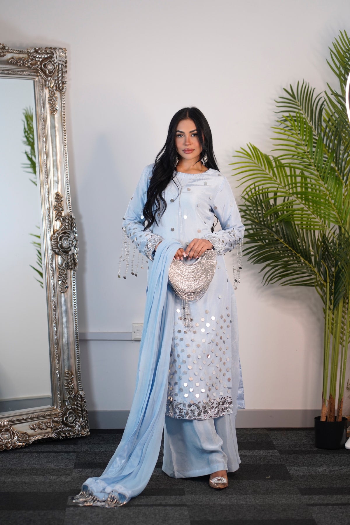 Afshan - sky blue