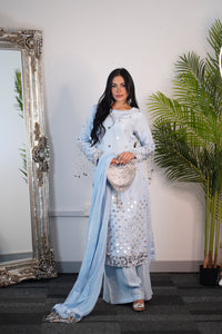 Afshan - sky blue