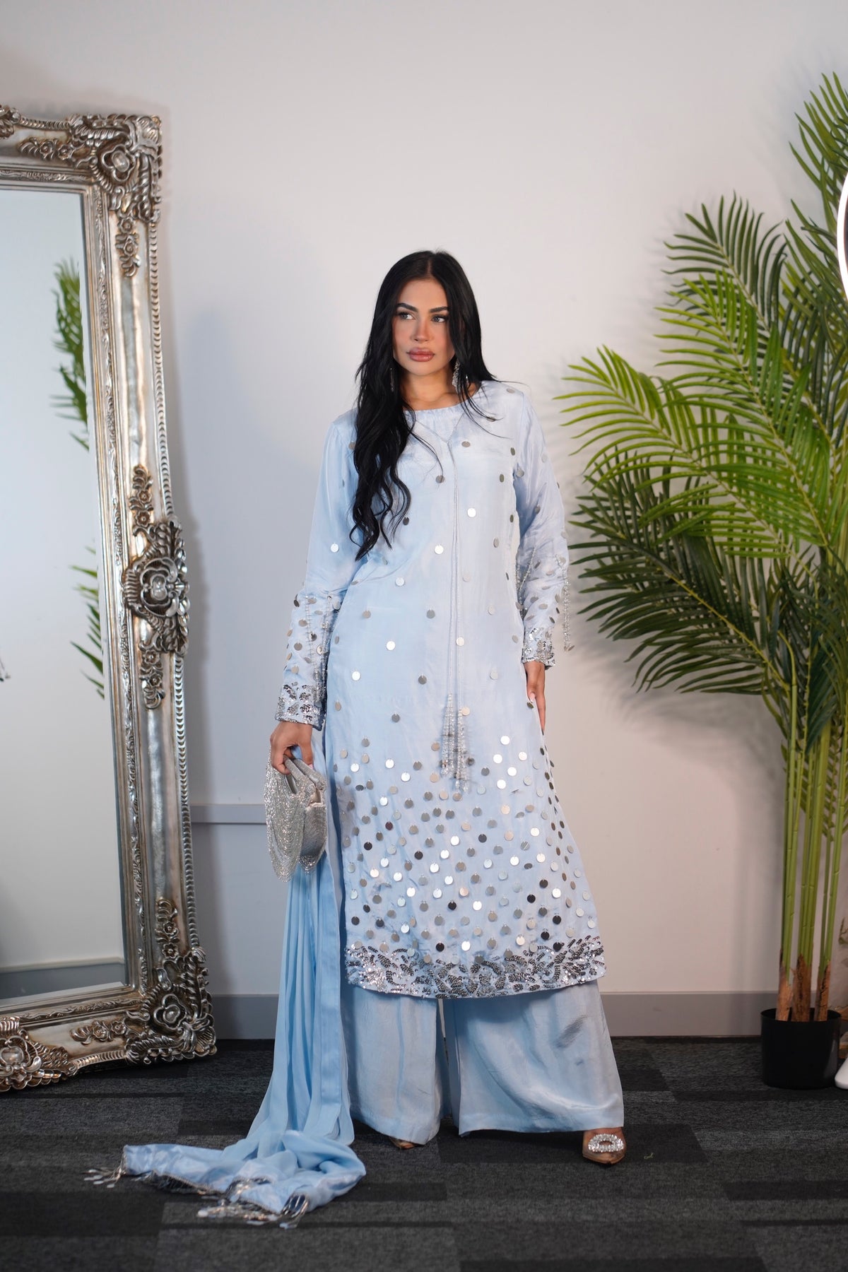 Afshan - sky blue