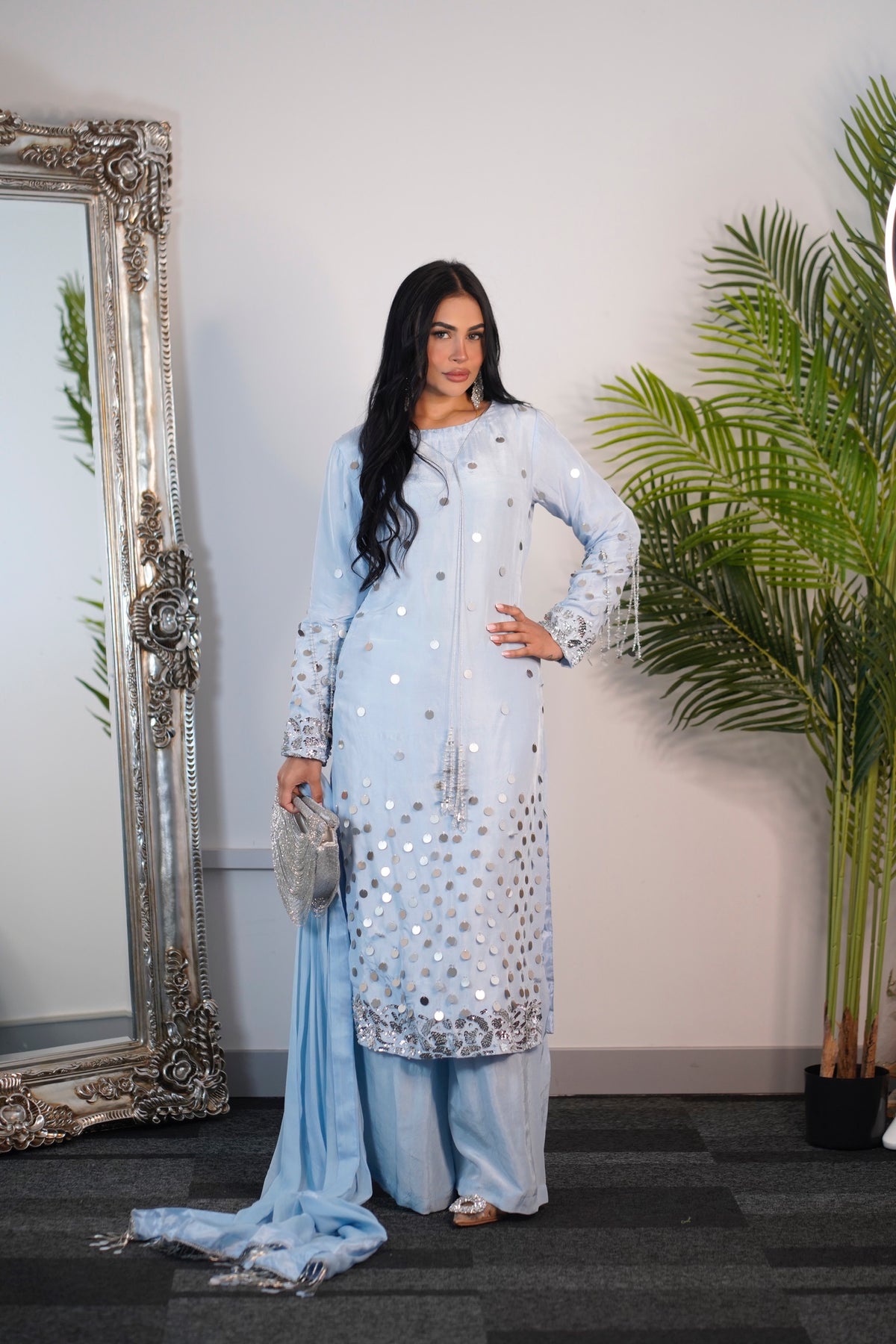 Afshan - sky blue