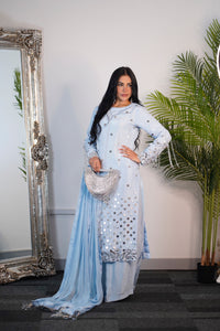 Afshan - sky blue