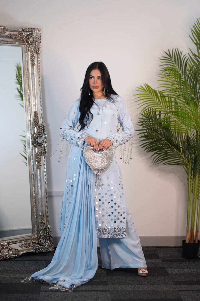 Afshan - sky blue