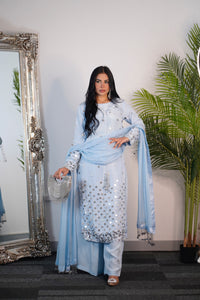 Afshan - sky blue