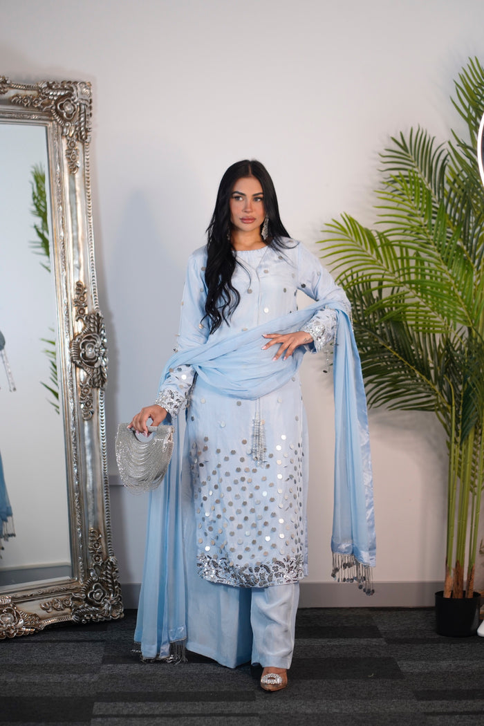 Afshan - sky blue