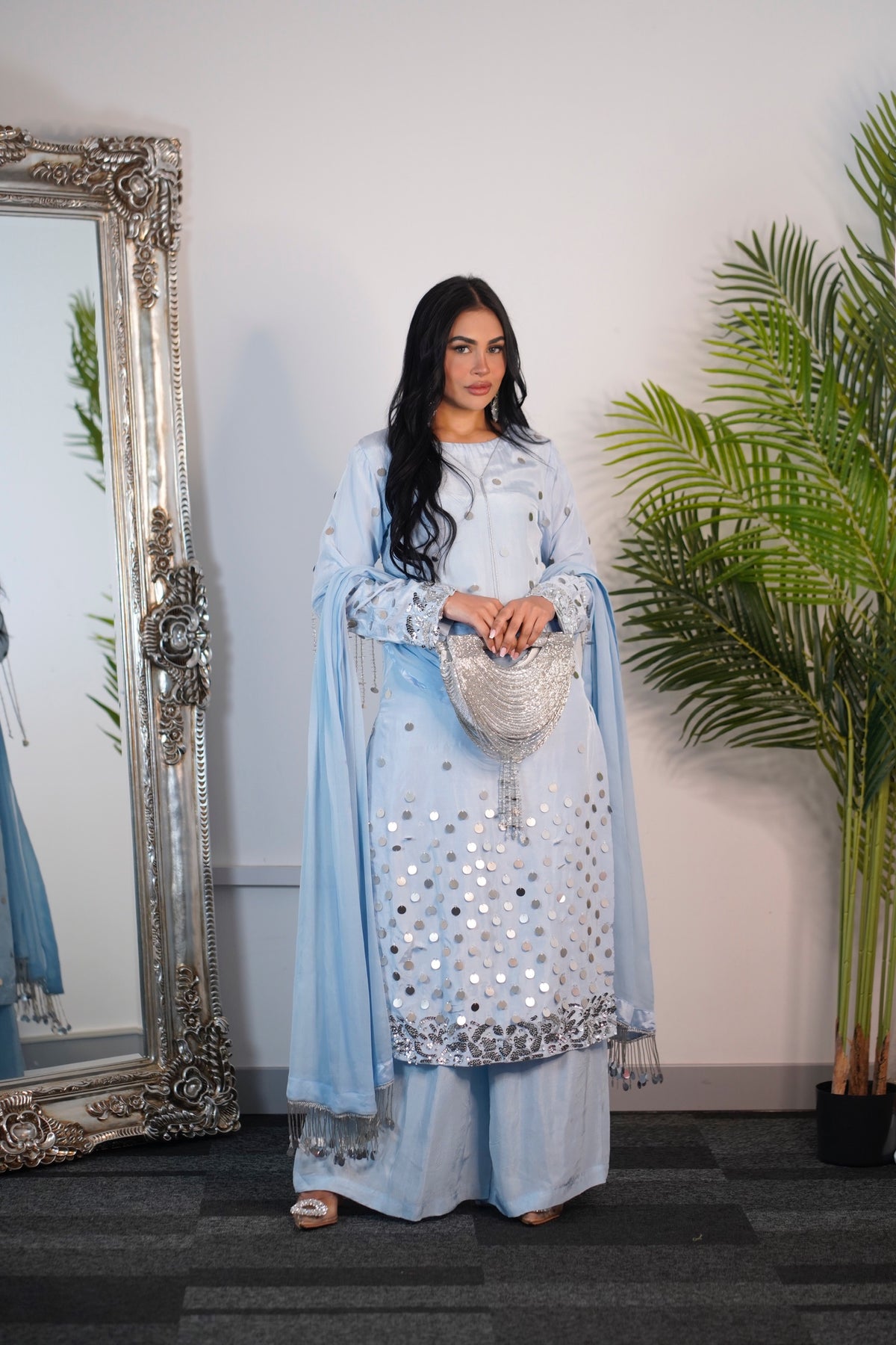 Afshan - sky blue