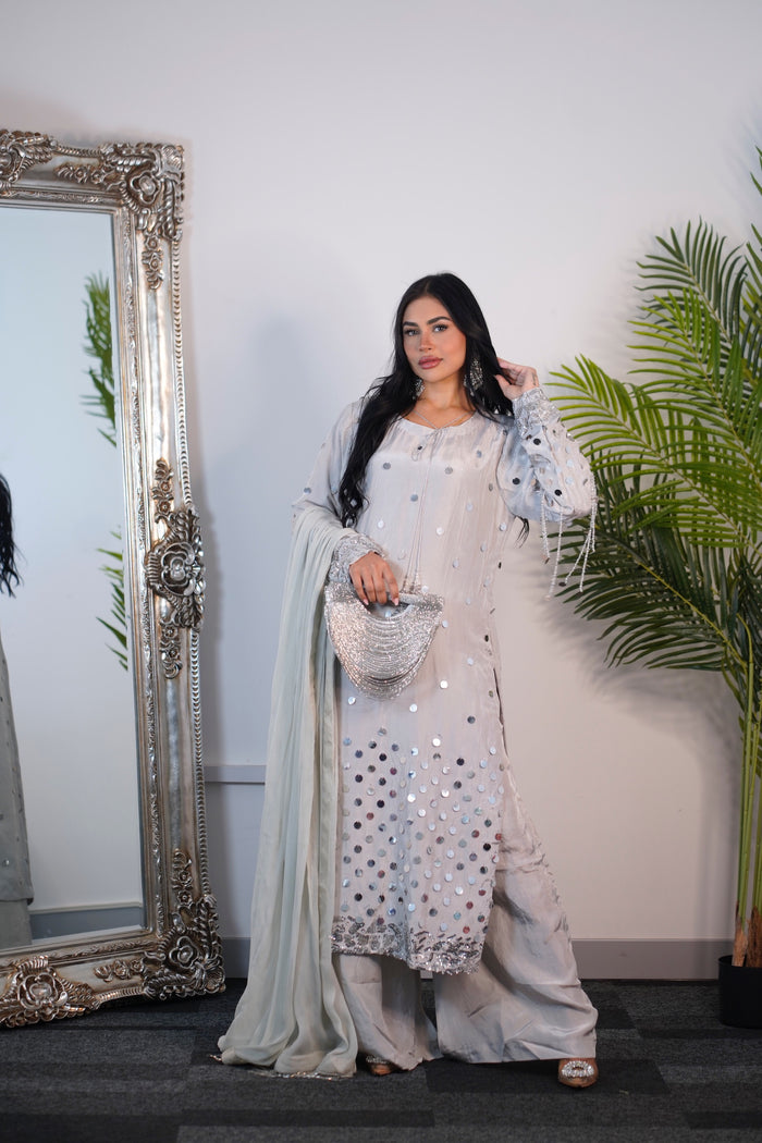 Afshan - silver gray