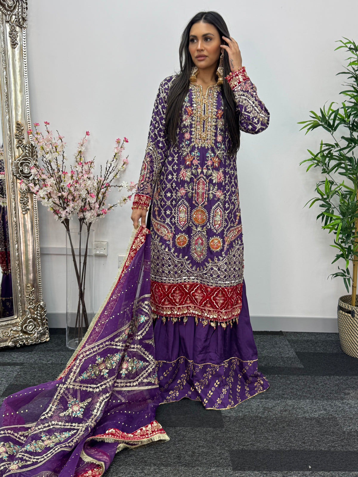 Shagun - Sharara Maxi - Maria B inspired