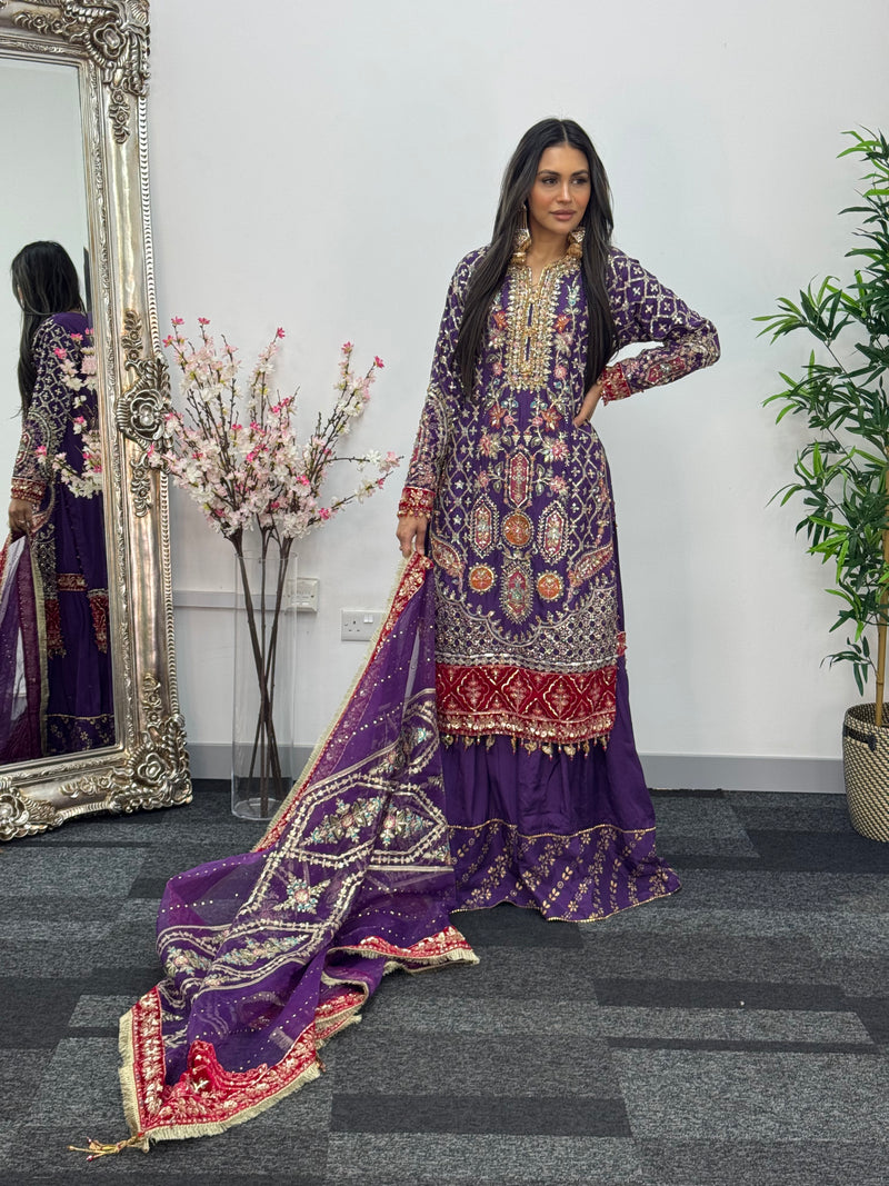 Shagun - Sharara Maxi - Maria B inspired