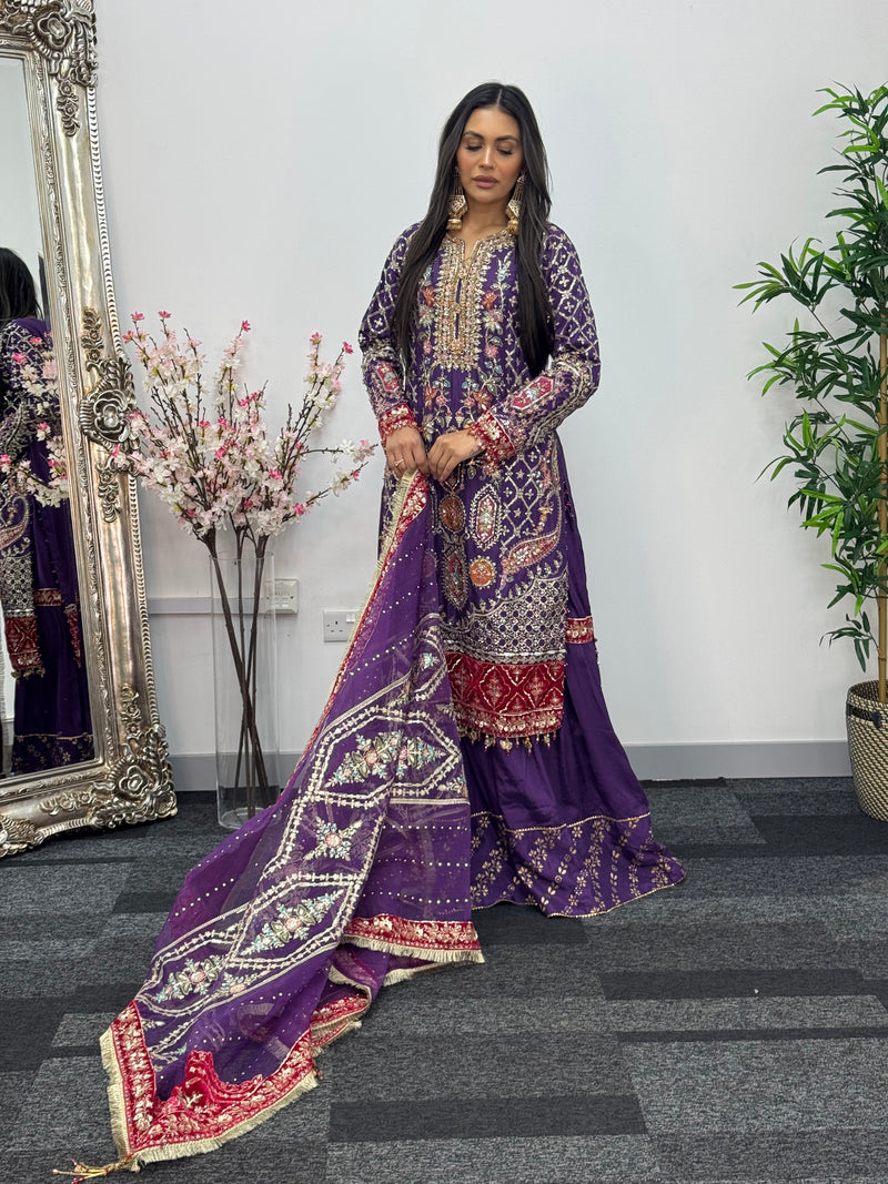 Shagun - Sharara Maxi - Maria B inspired