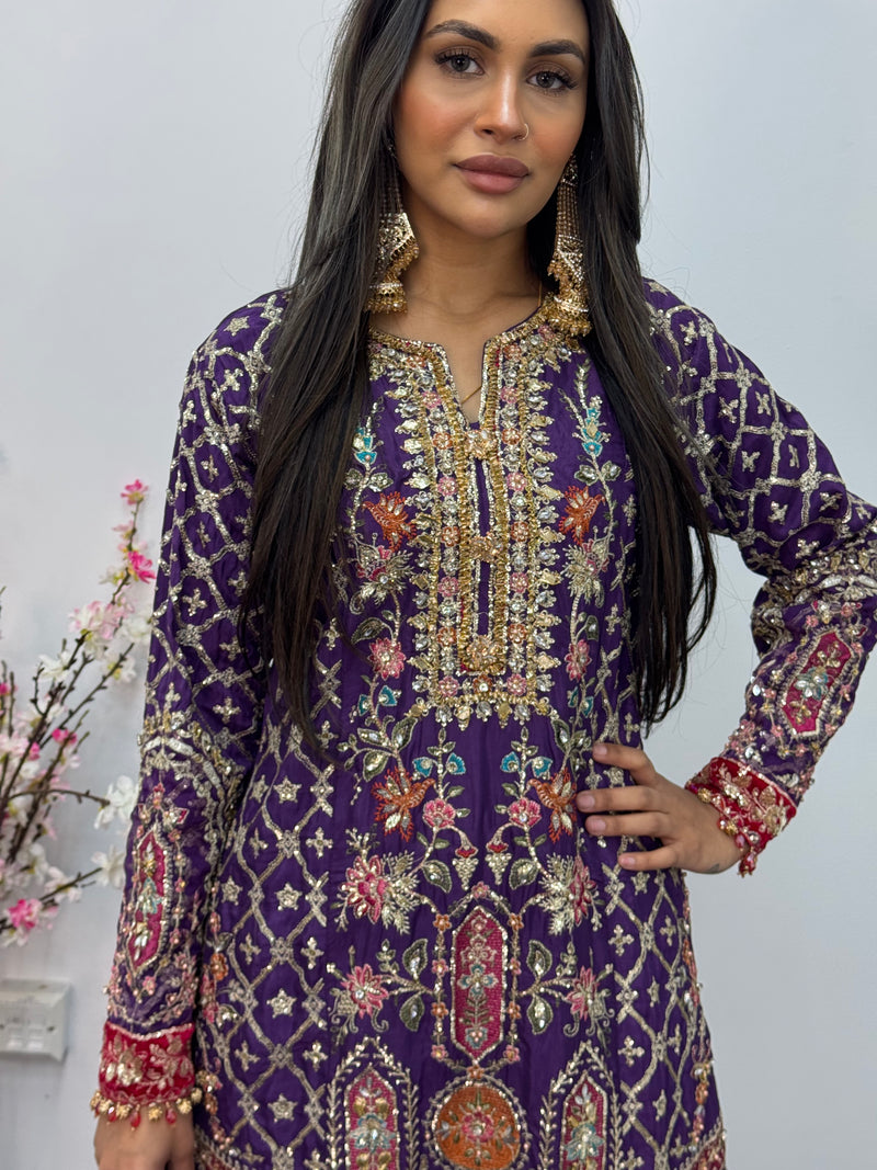 Shagun - Sharara Maxi - Maria B inspired