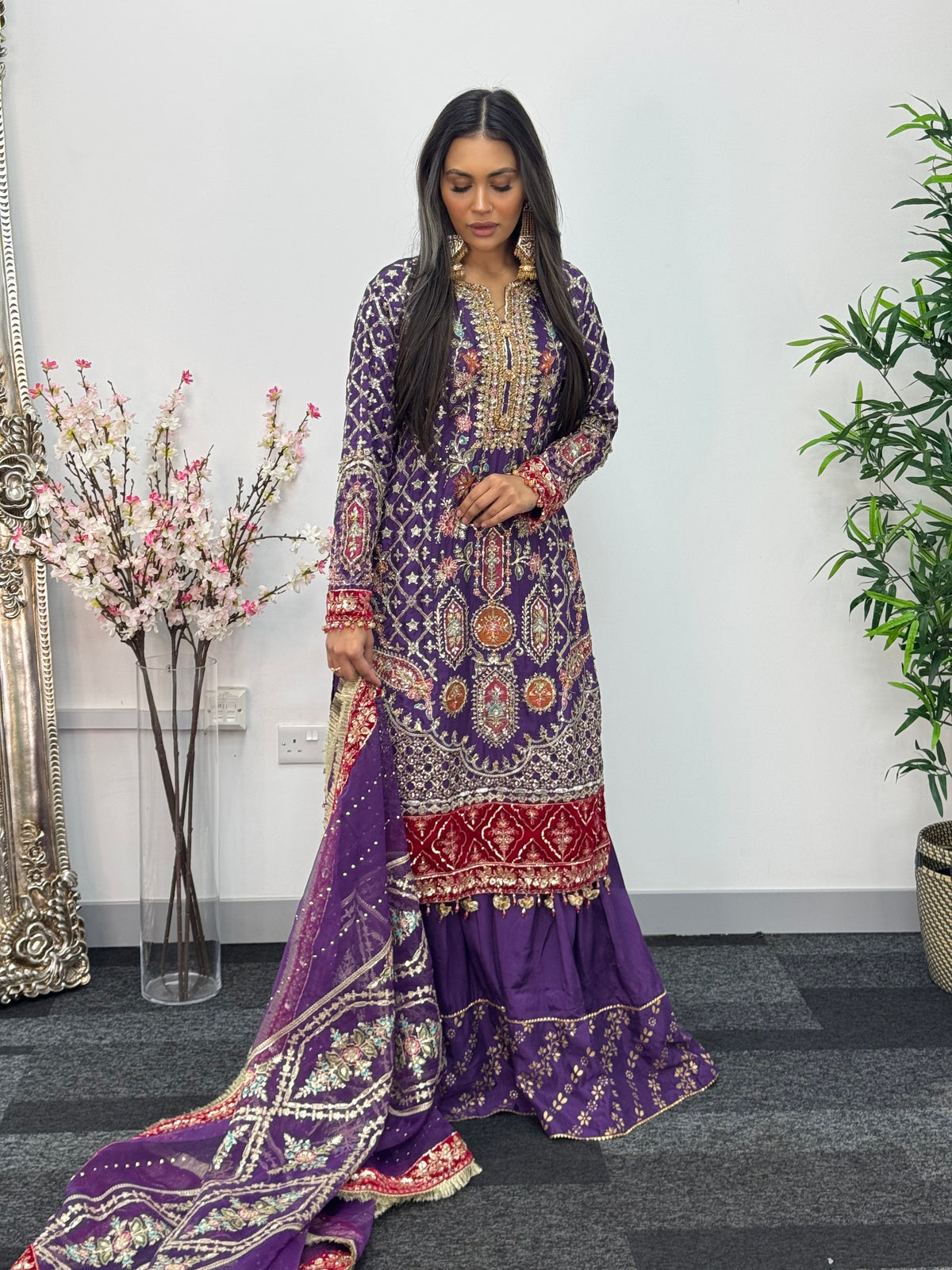 Shagun - Sharara Maxi - Maria B inspired