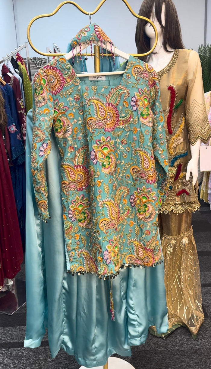 Armani Silk - sharara - Blue