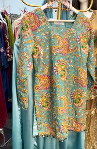 Armani Silk - sharara - Blue