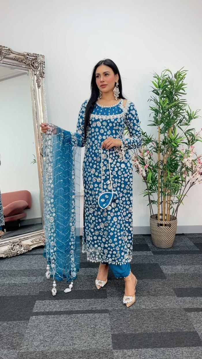 Baali - cutdana - Teal Bali -