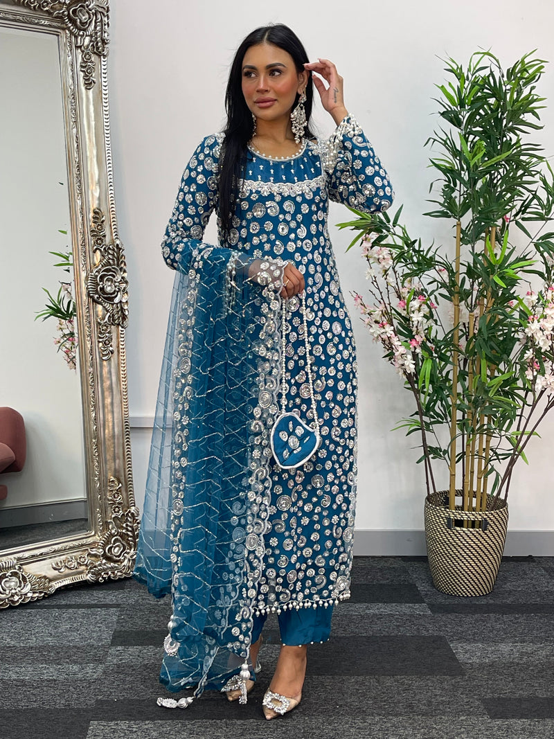 Baali - cutdana - Teal Bali -