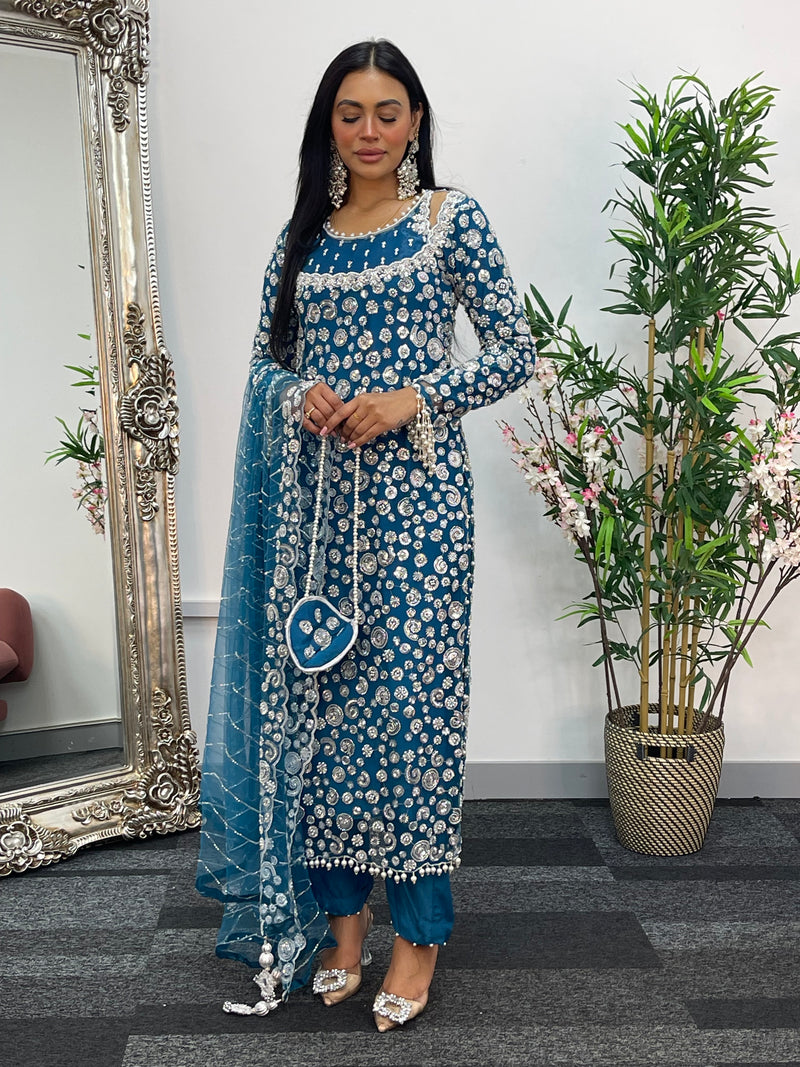 Baali - cutdana - Teal Bali -