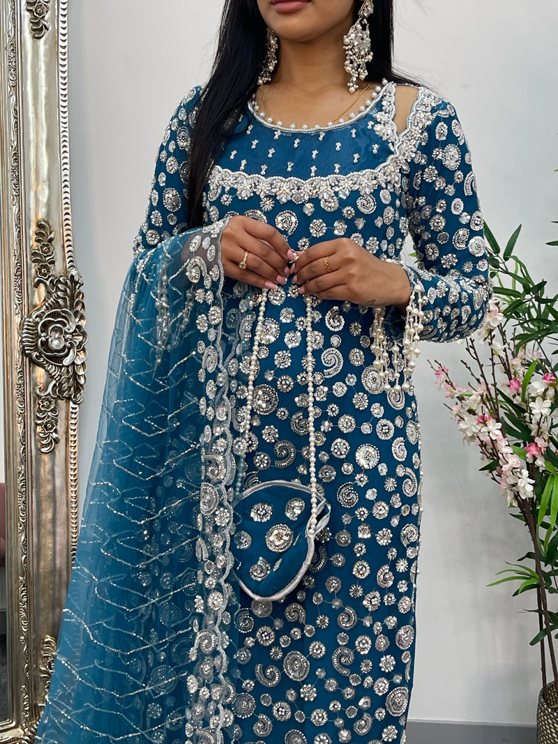 Baali - cutdana - Teal Bali -
