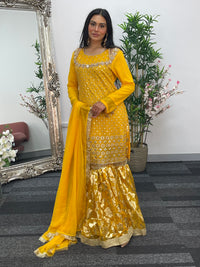 Geet Garara Set - Yellow