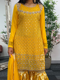 Geet Garara Set - Yellow