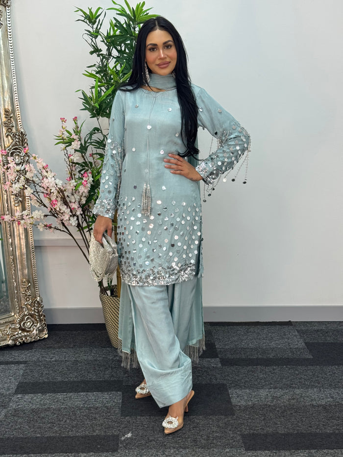 (Preorder) - Afshan - ice blue