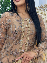 Mala - cutdana - Brown