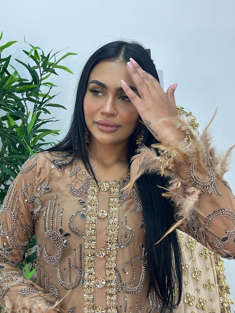 Mala - cutdana - Brown