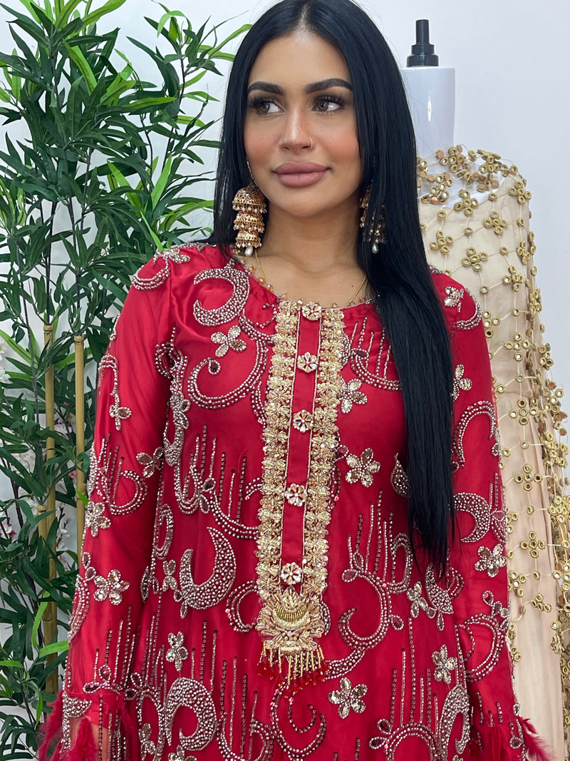 Mala - cutdana - Red